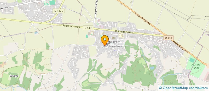 localisation de l'entreprise S'UP CONSEILS (SATRE UNIVERS PATRIMOINE CONSEILS)  SAINT-PIERRE-DE-CHANDIEU