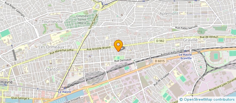 localisation de l'entreprise S.V. à LE HAVRE