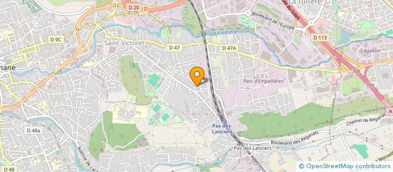 localisation de l'entreprise S-V AUTO  CHATEAUNEUF-LES-MARTIGUES