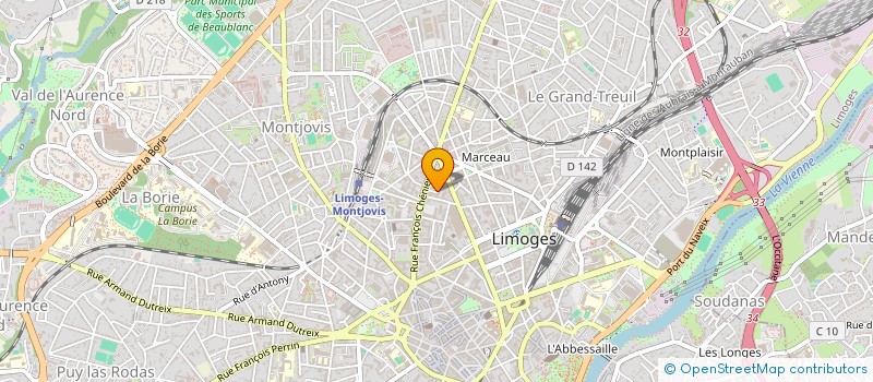 localisation de l'entreprise S.V. AVENIR à LIMOGES