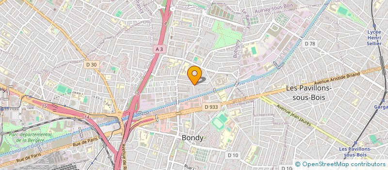 localisation de l'entreprise S & V BATI à BONDY