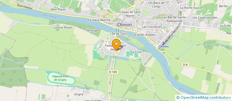 localisation de l'entreprise S.V.C.  CHINON