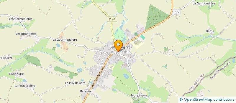 localisation de l'entreprise S.V.C.  SAINT-PIERRE-DU-CHEMIN