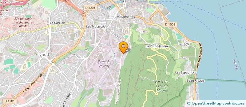 localisation de l'entreprise S V C E M à ANNECY