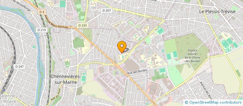 localisation de l'entreprise S V D J à CHENNEVIERES-SUR-MARNE