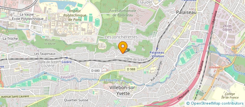 localisation de l'entreprise S.V.F à PALAISEAU