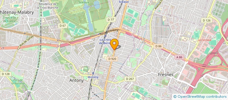 localisation de l'entreprise S V I à ANTONY