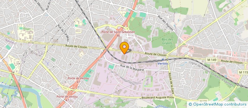 localisation de l'entreprise S V P à VERTOU