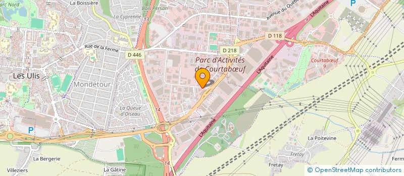 localisation de l'entreprise S.V.P. RE-SACLAY. à LES ULIS
