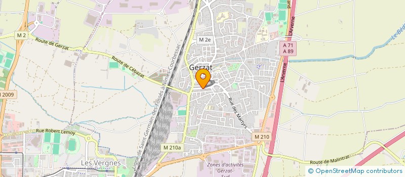localisation de l'entreprise S V P TAXI à GERZAT