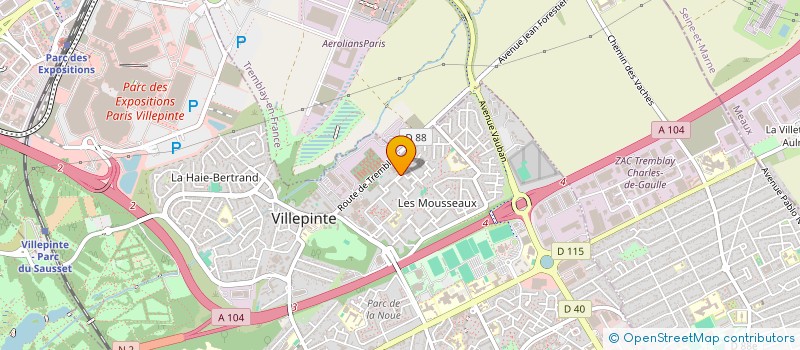 localisation de l'entreprise S.V.R. BABAM à VILLEPINTE