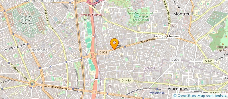 localisation de l'entreprise S V T A à MONTREUIL