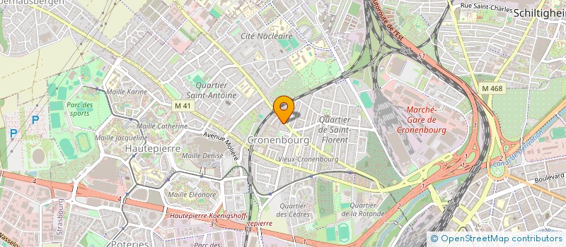 localisation de l'entreprise S.V.T. SARL à STRASBOURG