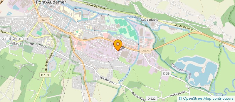 localisation de l'entreprise S.V.V. BEGHIN  PONT-AUDEMER