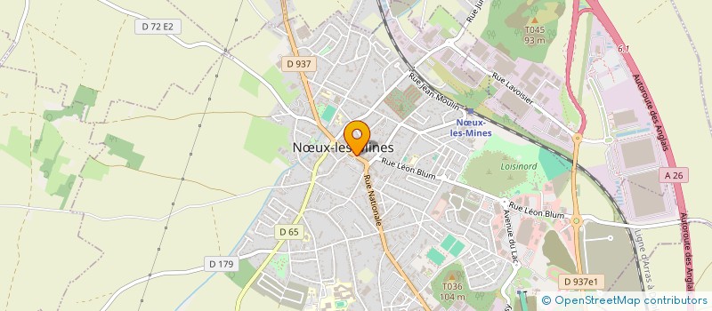 localisation de l'entreprise S.V.W.  NUX-LES-MINES