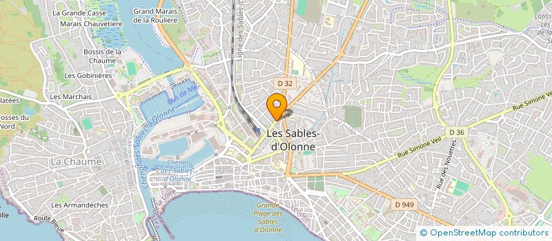 localisation de l'entreprise S. VIET à LES SABLES D'OLONNE