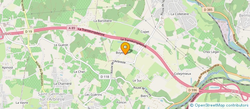 localisation de l'entreprise S.VINCENT  CHATILLON