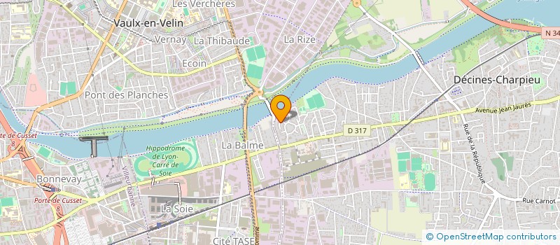 localisation de l'entreprise S-VTC  DECINES-CHARPIEU