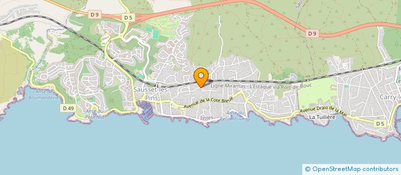 localisation de l'entreprise S&W  SAUSSET-LES-PINS