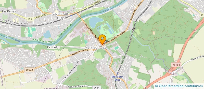 localisation de l'entreprise S.W.A.  MERY-SUR-OISE