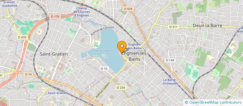 localisation de l'entreprise S W I à ENGHIEN-LES-BAINS