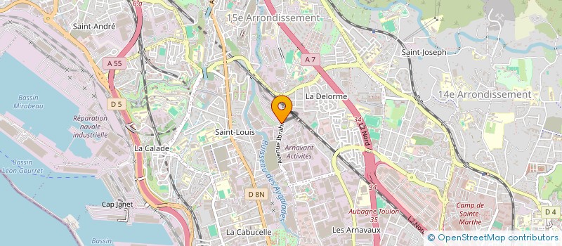 localisation de l'entreprise S W M DIFFUSION à MARSEILLE 15EME