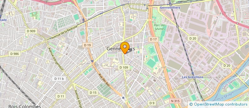 localisation de l'entreprise S W ONE  GENNEVILLIERS