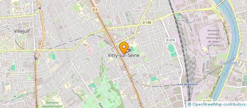 localisation de l'entreprise S.Y AUTO  VITRY-SUR-SEINE