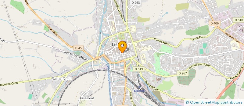 localisation de l'entreprise S.Y.J. à LISIEUX