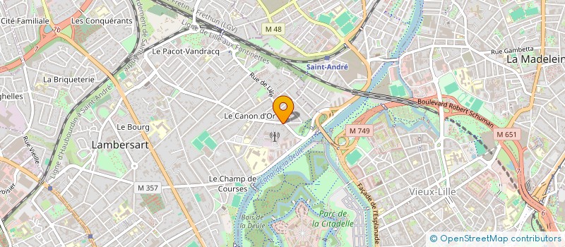 localisation de l'entreprise S.Y.L à LAMBERSART