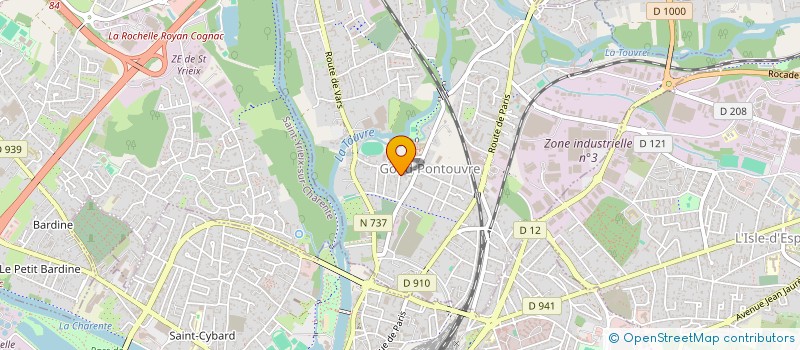 localisation de l'entreprise S.Y.L.  GOND-PONTOUVRE