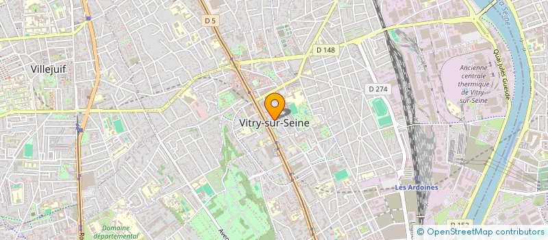 localisation de l'entreprise S.Y LOGISTIQUE à VITRY-SUR-SEINE