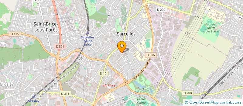 localisation de l'entreprise S Y M A PROPRETE à SARCELLES