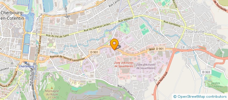 localisation de l'entreprise S.Y.T. OPTIQUE  CHERBOURG-EN-COTENTIN