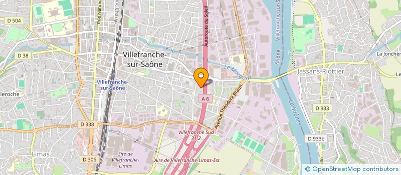 localisation de l'entreprise S & Y TECHNOLOGIE à VILLEFRANCHE-SUR-SAONE