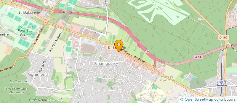 localisation de l'entreprise S'YNSTITUT à CHAMBOURCY