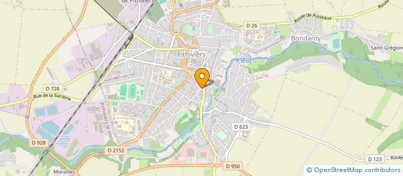 localisation de l'entreprise S.Z.Z à PITHIVIERS