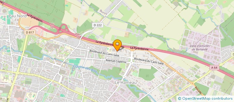 localisation de l'entreprise S0C GARAGE BORDEAU à PAU