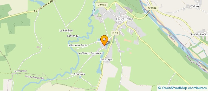 localisation de l'entreprise S0CIETE CIVILE IMMOBILIERE GIBUS  LE VEURDRE