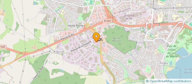 localisation de l'entreprise S1NEO à BEAUCOUZE