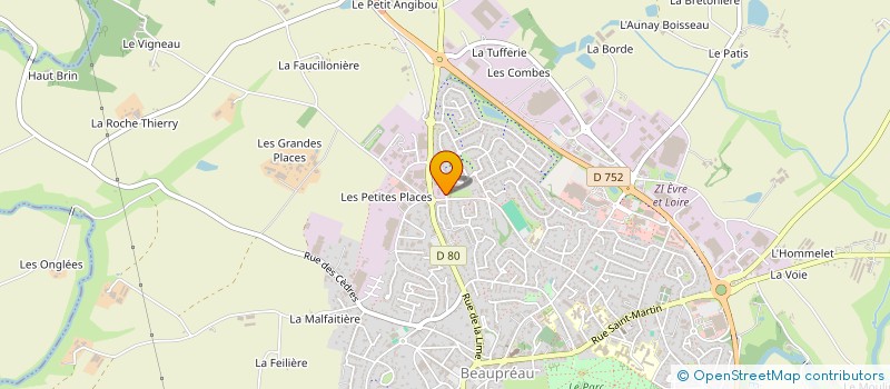 localisation de l'entreprise S2 RECRUTEMENT  BEAUPREAU-EN-MAUGES