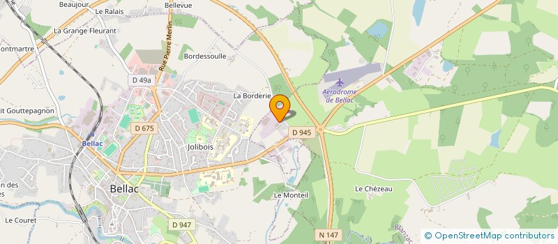 localisation de l'entreprise S25  BLANZAC