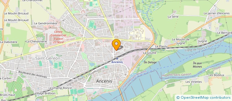 localisation de l'entreprise S261  ANCENIS-SAINT-GEREON