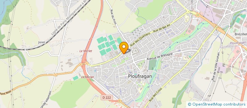 localisation de l'entreprise S2A  PLOUFRAGAN