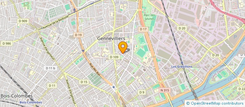 localisation de l'entreprise S2A à GENNEVILLIERS