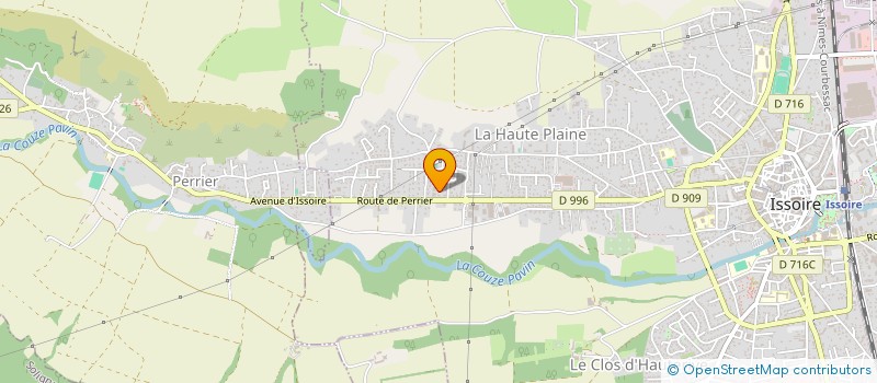 localisation de l'entreprise S2A AGENCEMENT à ISSOIRE