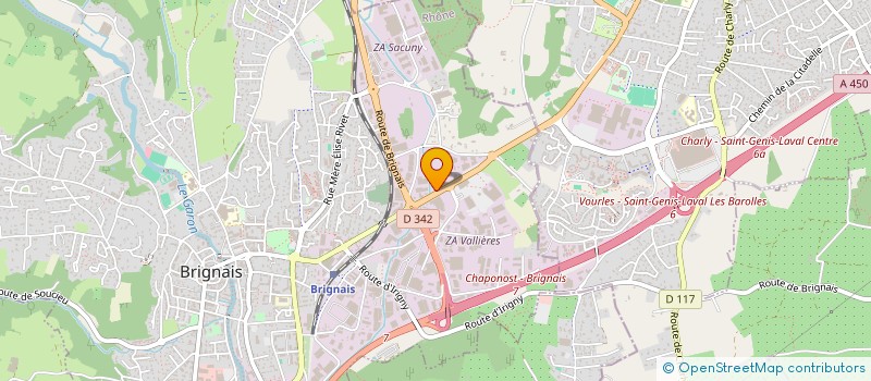 localisation de l'entreprise S2A INVEST à BRIGNAIS
