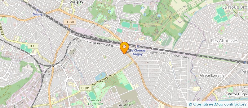 localisation de l'entreprise S2A ISO à GAGNY