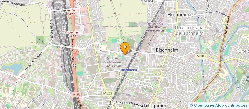 localisation de l'entreprise S2A SAPRO à BISCHHEIM