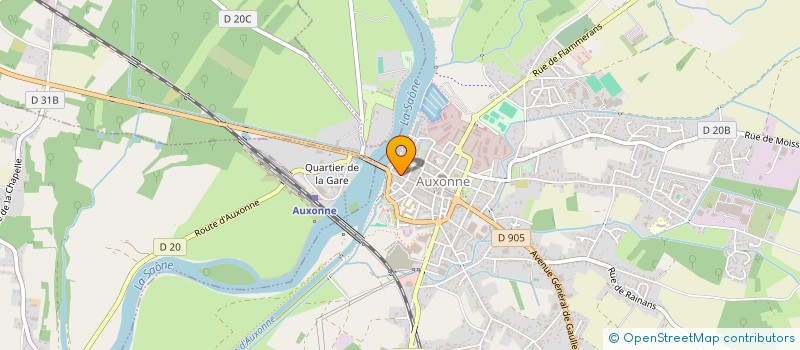 localisation de l'entreprise S2B  AUXONNE